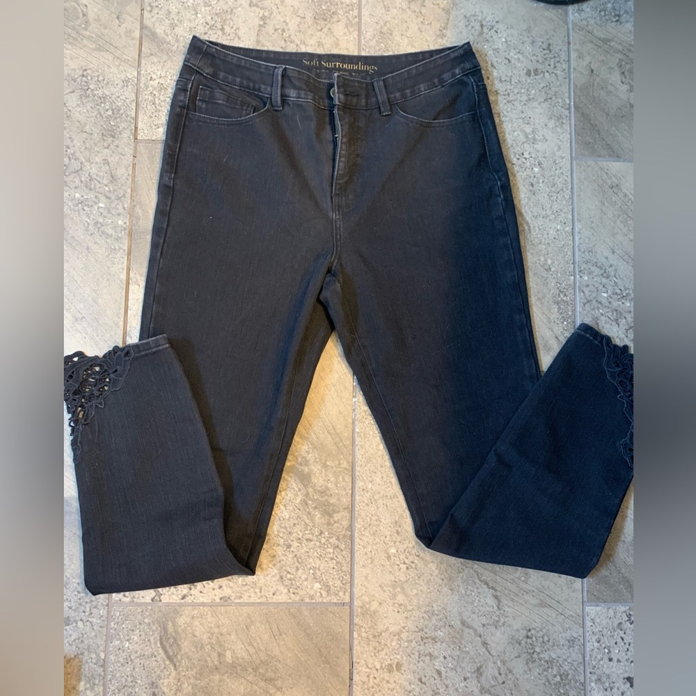 Soft Surroundings Black Jeans 10t